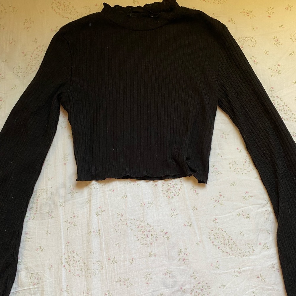 SHEIN Long Sleeved Crop Top